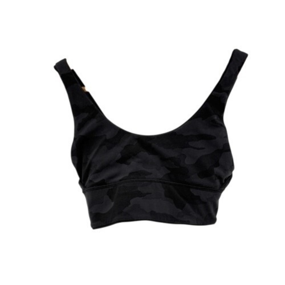 Lululemon Sports Bra Align Camouflage Black Reversible Women 6‎ Nulu